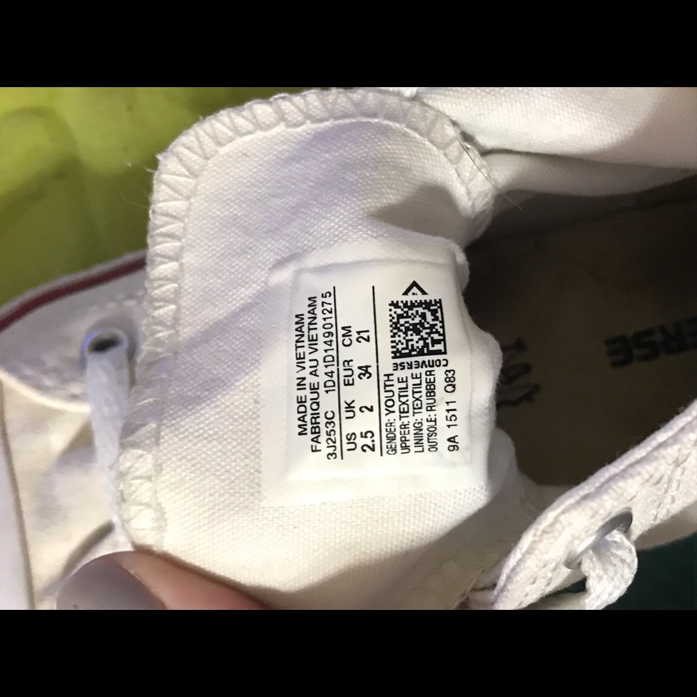 White high top chucks